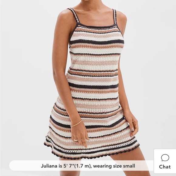 American Eagle Crochet Mini Dress - Picture 1 of 4